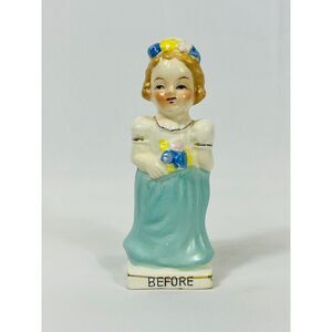 VTG Empress Japan Before/After Bride Salt Shaker Pregnant Two Side Baby Shower